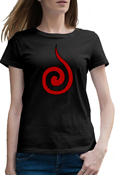 OEM Tricou femei Naruto Uchiha Symbol Anime Logo