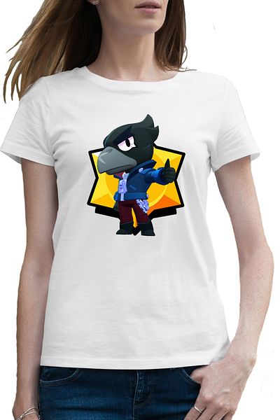OEM Tricou femei Crow Minecraft Brawl Stars