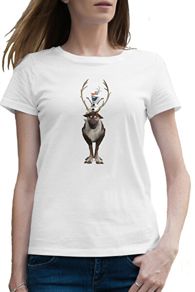 OEM Tricou femei Disney Elsa Frozen Olaf Sven Desene