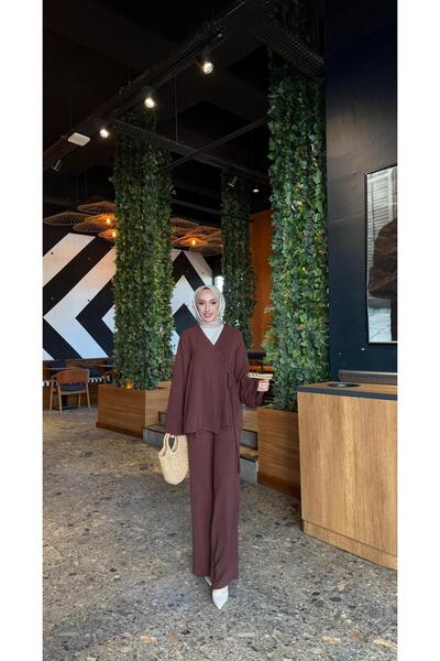 moda zeynaa AYROBİN KİMONO İKİLİ TAKIM