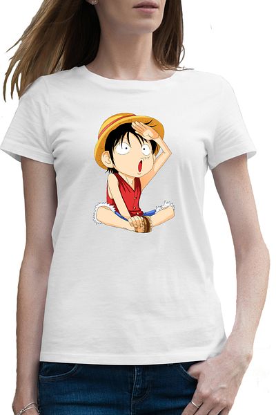 OEM Tricou femei One Piece Monkey D Luffy Minecraft Pirate