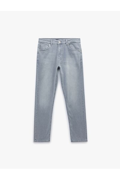 Koton Slim Fit Jean Trousers with Regular Waist Pockets - Brad Jean