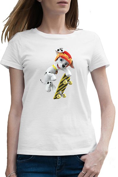 OEM Tricou femei Paw Patrol Marshal Skateboard Dalmatian