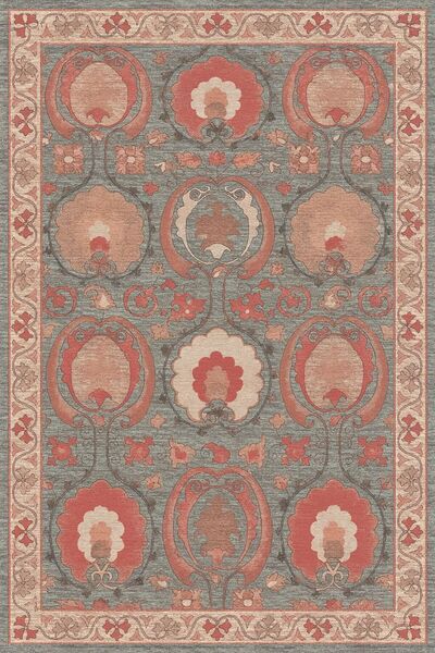 Rugs Modern Halı سجادة موسو الوردية ذات النمط التقليدي المنسوج ذات النمط العت...