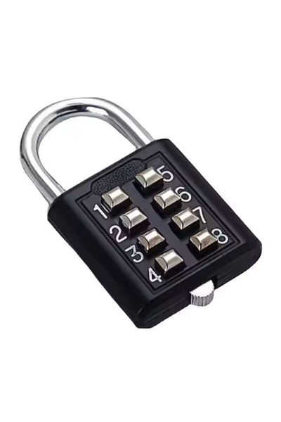 OEM Set 2 Locks with 8-Digits Code, Zinc Alloy, Black