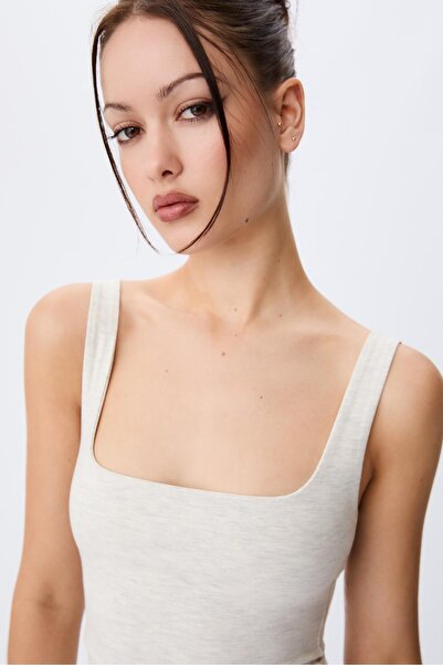 Stradivarius Tank top with a square-cut neckline