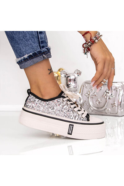 mei Tenisi Dama 666-8 Argintiu