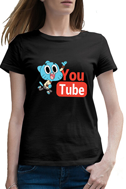 OEM Tricou femei Lumea lui Gumball Youtube Creator Video Youtuber