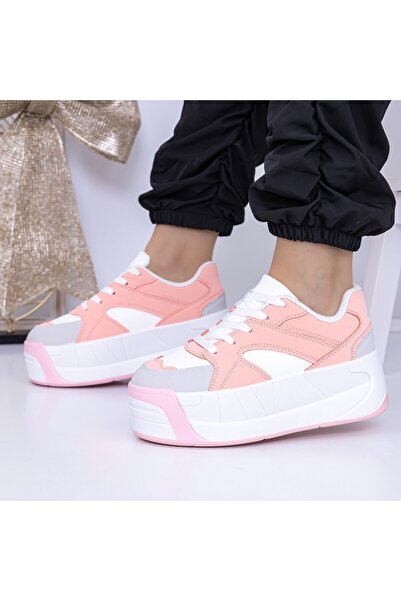 mei Pantofi Sport Dama cu Platforma 3XJ113 Roz