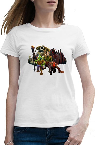 OEM Tricou femei Dota 2 All Team Gang Dota2 Video Game