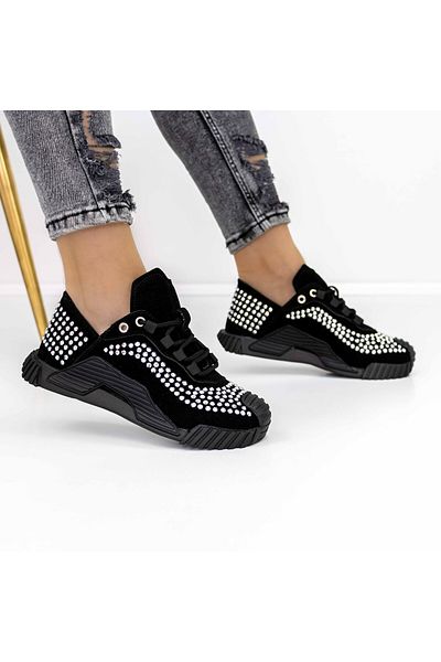 mei Pantofi Sport Dama 3WL9 Negru-Alb