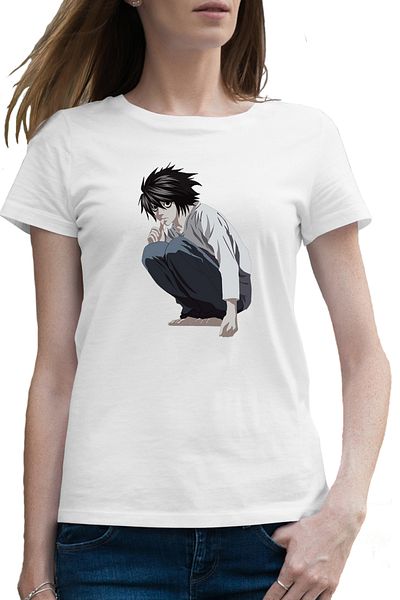 OEM Tricou femei Death Note L Detective Sherlock Holmes Anime