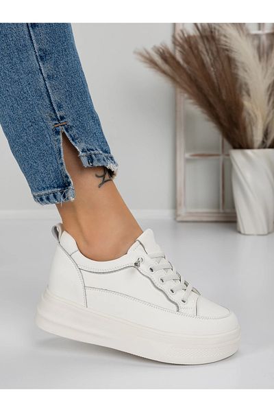 Pantoful Women's Platform Sneakers 5WZ7 White