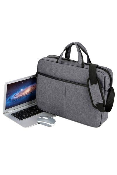 Aptel Universal laptop bag, with handles, gray, 15.6”