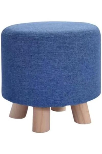 genric FFD Round Small Footrest Ottoman Stool Pouffe Chair Round Foot Stool Chair Change Shoe Stool