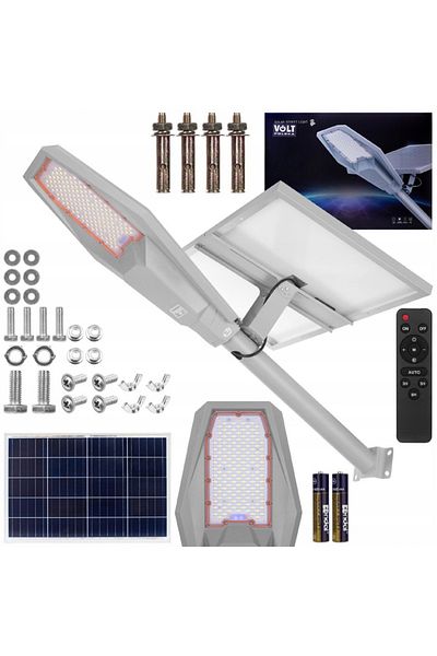 Azaris FELINAR SOLAR LED 2000W 50Ah PENTRU EXTERIOR, GRĂDINĂ, CU SÂLP