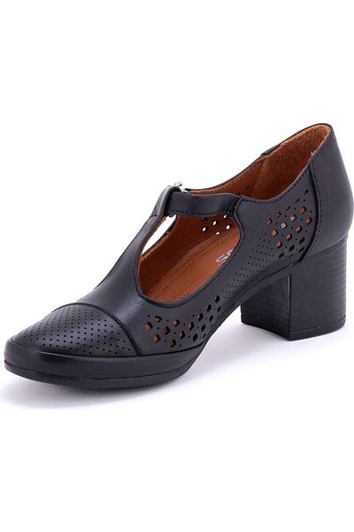 Venüs 1911923 Women's Genuine Leather Ultra Comfort Flexible Sole Heeled Classic Shoes