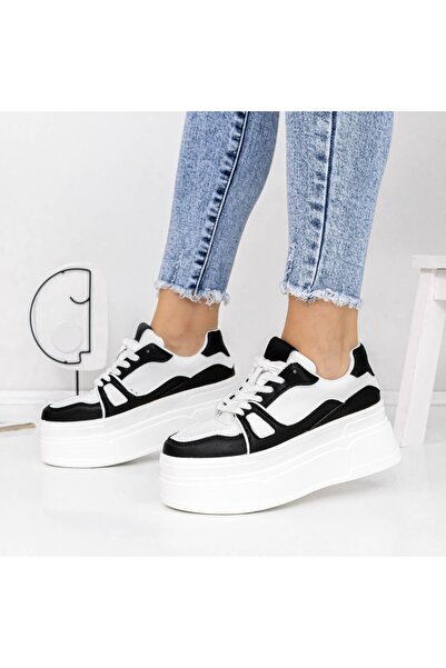 mei Pantofi Sport Dama cu Platforma 3WL70 Negru