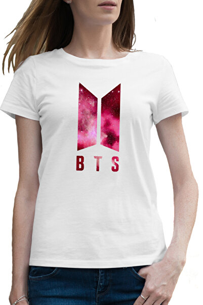 OEM Tricou femei BTS K-Pop Logo Space Galaxy
