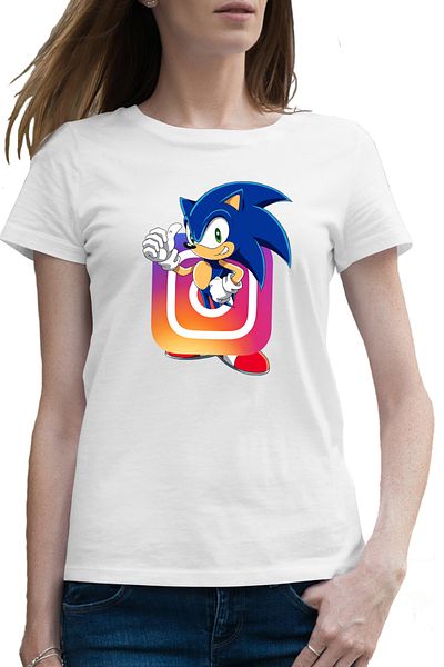 OEM Tricou femei Sonic the Hedgehog Instagram Insta Creator