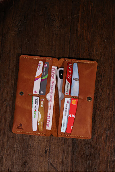 Lider Leather Genuine Leather Long Wallet – Handmade Vintage Style