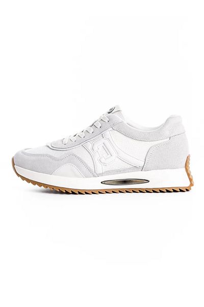 advancer Men's Sports Shoes Made of Genuine Leather 57019 White