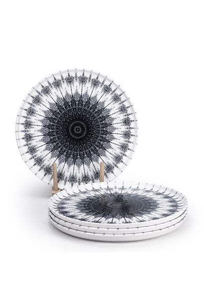 Edessa 26.5cm Cosmo Ceramic Dinner Plate - Multicolor (Set of 4)