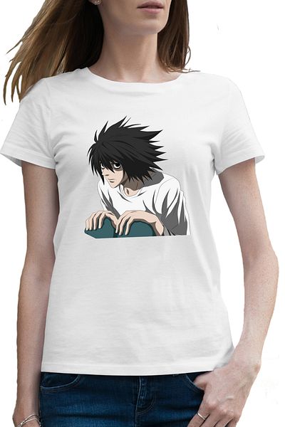 OEM Tricou femei Death Note L Detectiv Tsugumi Ohba Anime Manga