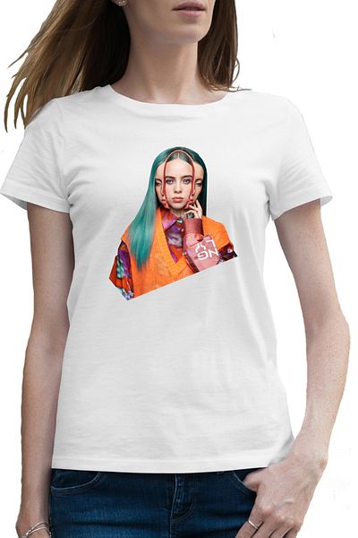 OEM Tricou femei Billie Eilish 2 Face Therefore I am