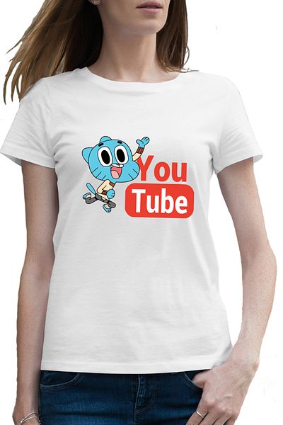 OEM Tricou femei Lumea lui Gumball Youtube Creator Video Youtuber