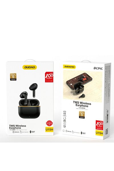Joyroom Słuchawki bezprzewodowe U15H TWS Bluetooth 5.1 czarny