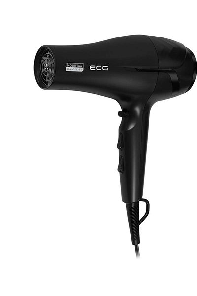 ECG Uscător de păr cu ionizare Modifica Nera Grande+, 2200 W, 2 viteze, 3 niveluri de temperatură, difuzor