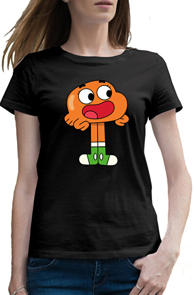 OEM Tricou femei Darwin Watterson Gumball Pestisor