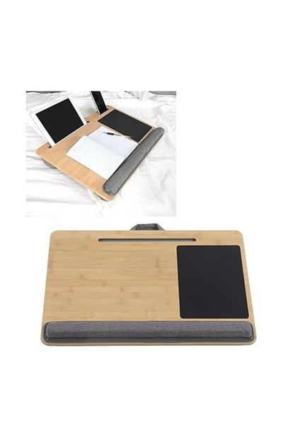 AdamFz Comfortable & Portable Lap Table with Cushion – Lightweight Laptop Table for Bed, Sofa & Travel