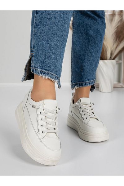 Pantoful Women's Platform Sneakers 5WZ7 White