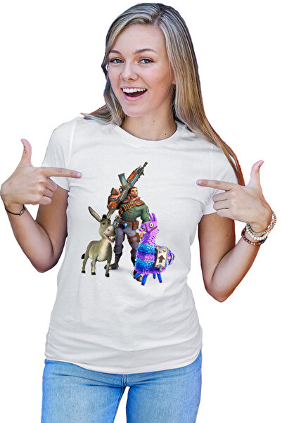 OEM Tricou Femei Fortnite Goat Donkey Animals Hunting