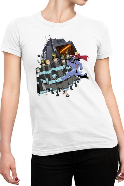 OEM Tricou Femei Fire Force All Team Otaku