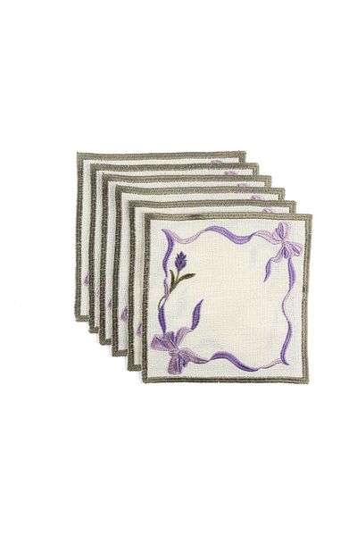 Mikasa Moor Violet 6 Coasters 14cm