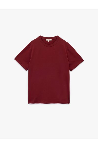 Koton Tricou oversize de bază din bumbac cu mânecă scurtă