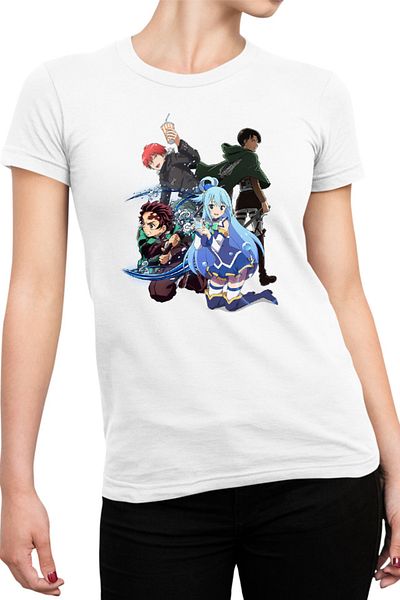 OEM Tricou Femei Assassination Classroom Karma AOT Levi Kimetsu no Yaiba
