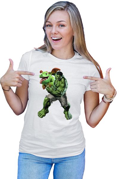 OEM Tricou Femei Hulk Clash Royale Strategy Game Dinosaur