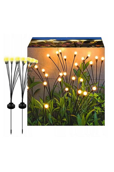 Atelier Linny Lampă solară cu 6 bile LED, DECORATIVĂ, pentru grădină, 2 BUC