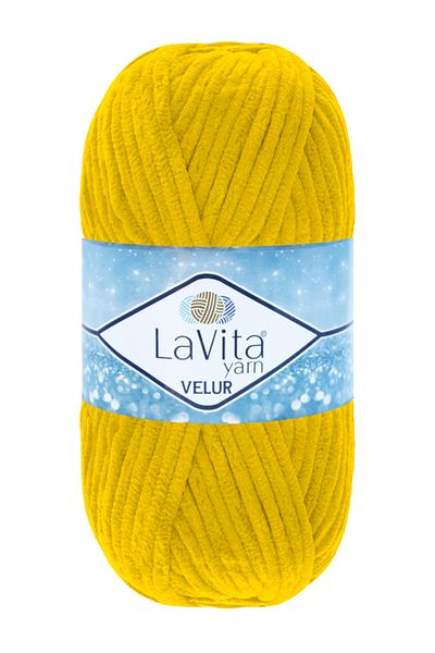 LaVita Yarn Βελούρ Βελώνας Χειροποίητης Κλωστής 100% Πολυεστέρας 100γρ (2323 ΠΟΡΤΟΚΑΛΙ)
