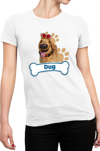 OEM Tricou Femei Dug Days King Bone Paws Fluffy Funny