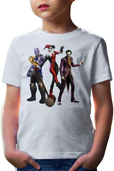 OEM Tricou copii Joker Harley Quinn Woman Thanos Evil Real Life Story