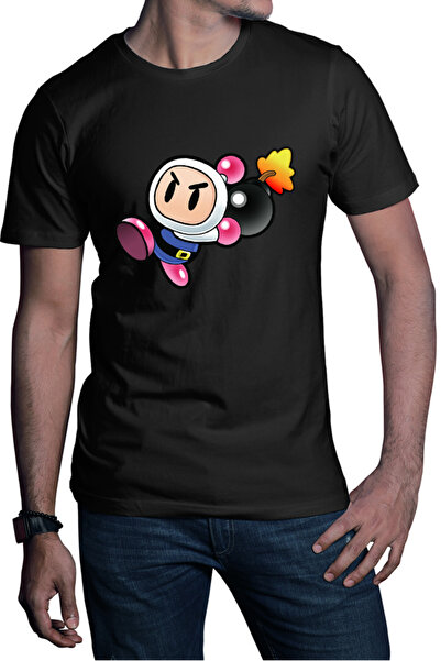 OEM Tricou barbati Bomberman Pink Funny Game Puzzle Fast Strategy