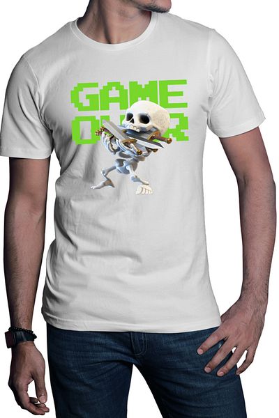 OEM Tricou barbati Clash Royale Skeleton Game Over Swords