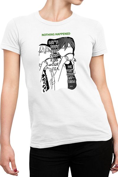 OEM Tricou Femei Oresama Teacher Kurosaki Saeki Takaomi Tea Nothing