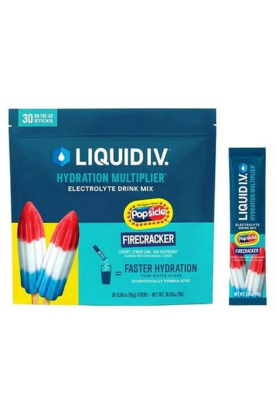 Liquid I.V. Liquid Iv Popsicle Firecracker Hydration Multiplier Drink Mix 30 Sticks