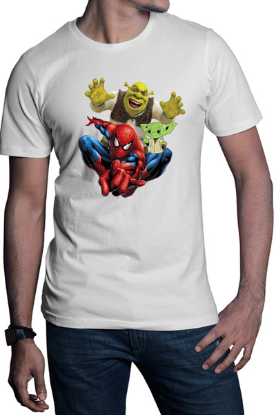 OEM Tricou barbati Spiderman Shrek Yoda Star Wars